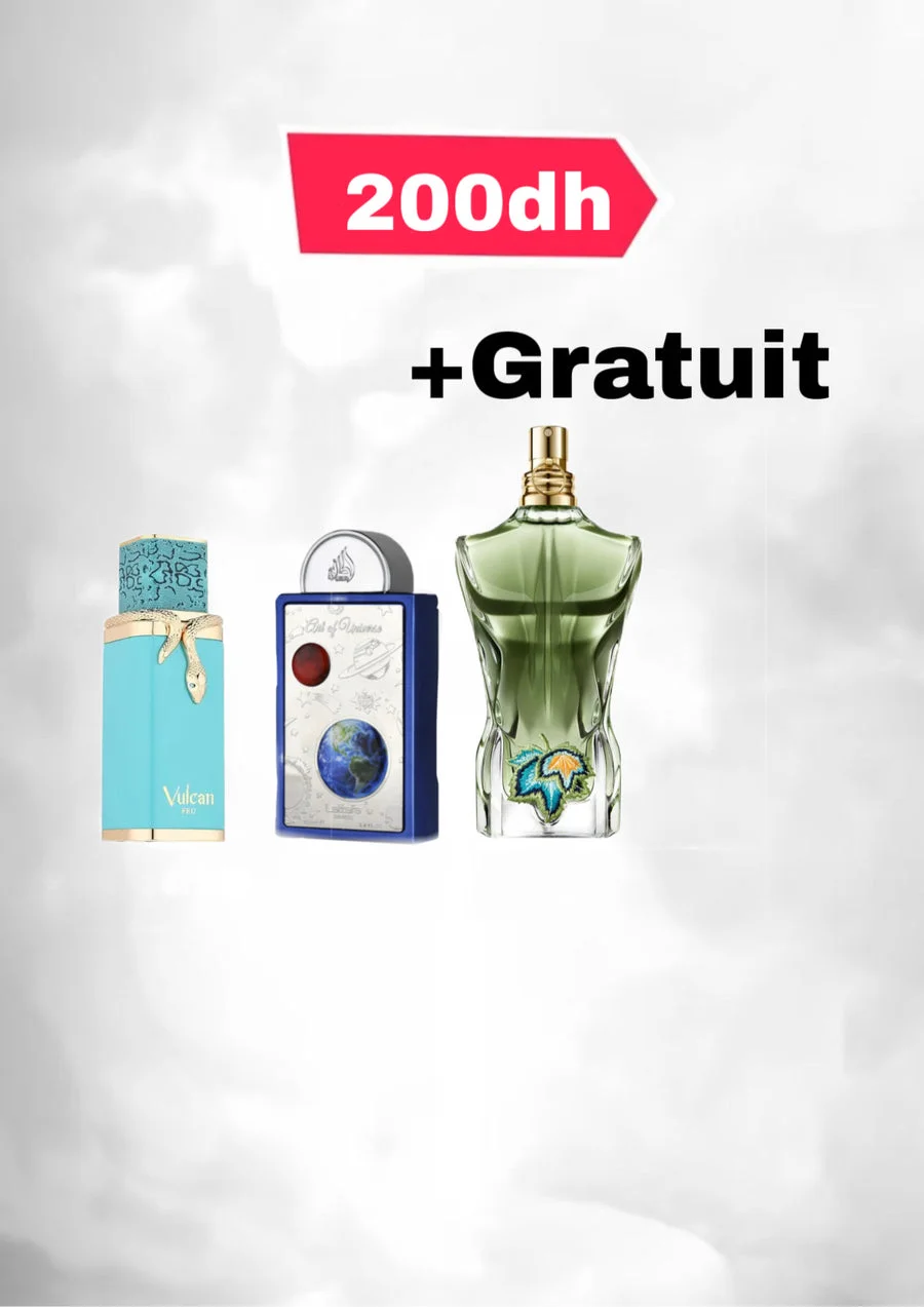 VULCAN FEU 10 ML + ART OF 10ML + paradise garden + ML