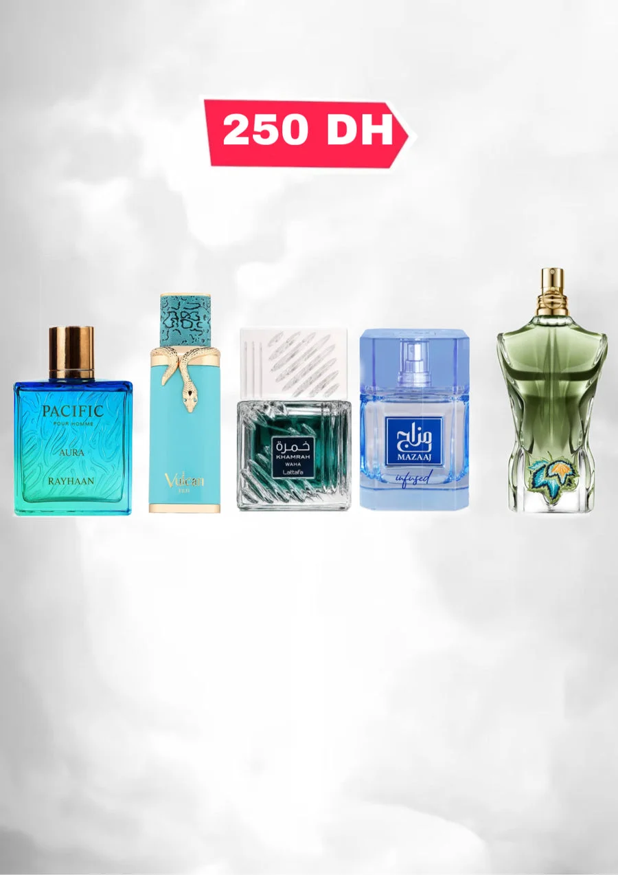 Vulcan Feu + Waha + Mazaj +Pacific + Paradise Garden