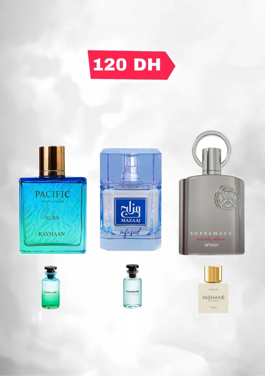 Pack Pacific 10 Ml + Mazaaj 10 Ml + Supremacy 10 Ml